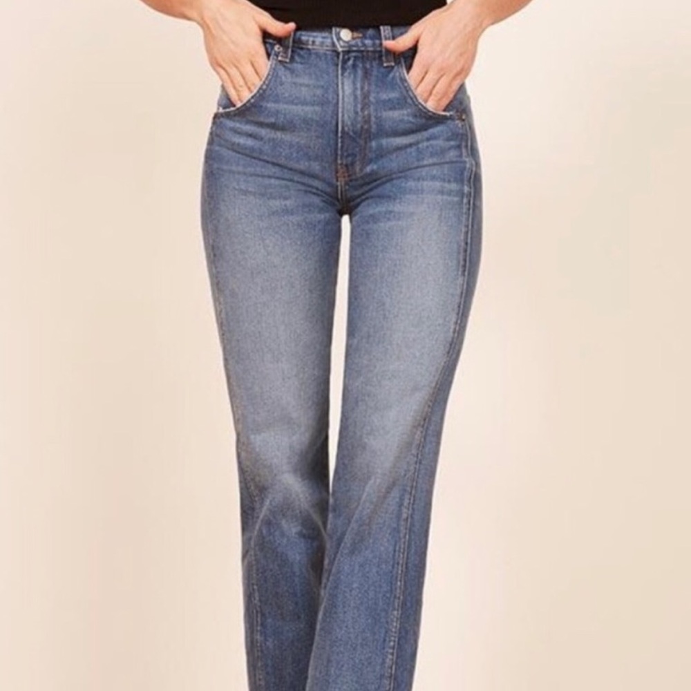Reformation Straight Crop Jeans